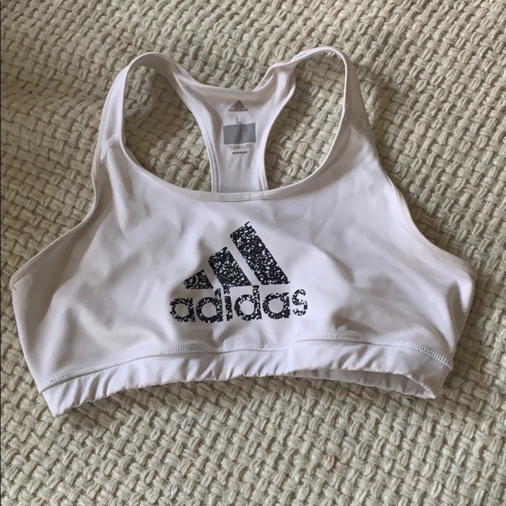 White Adidas Sports Bra